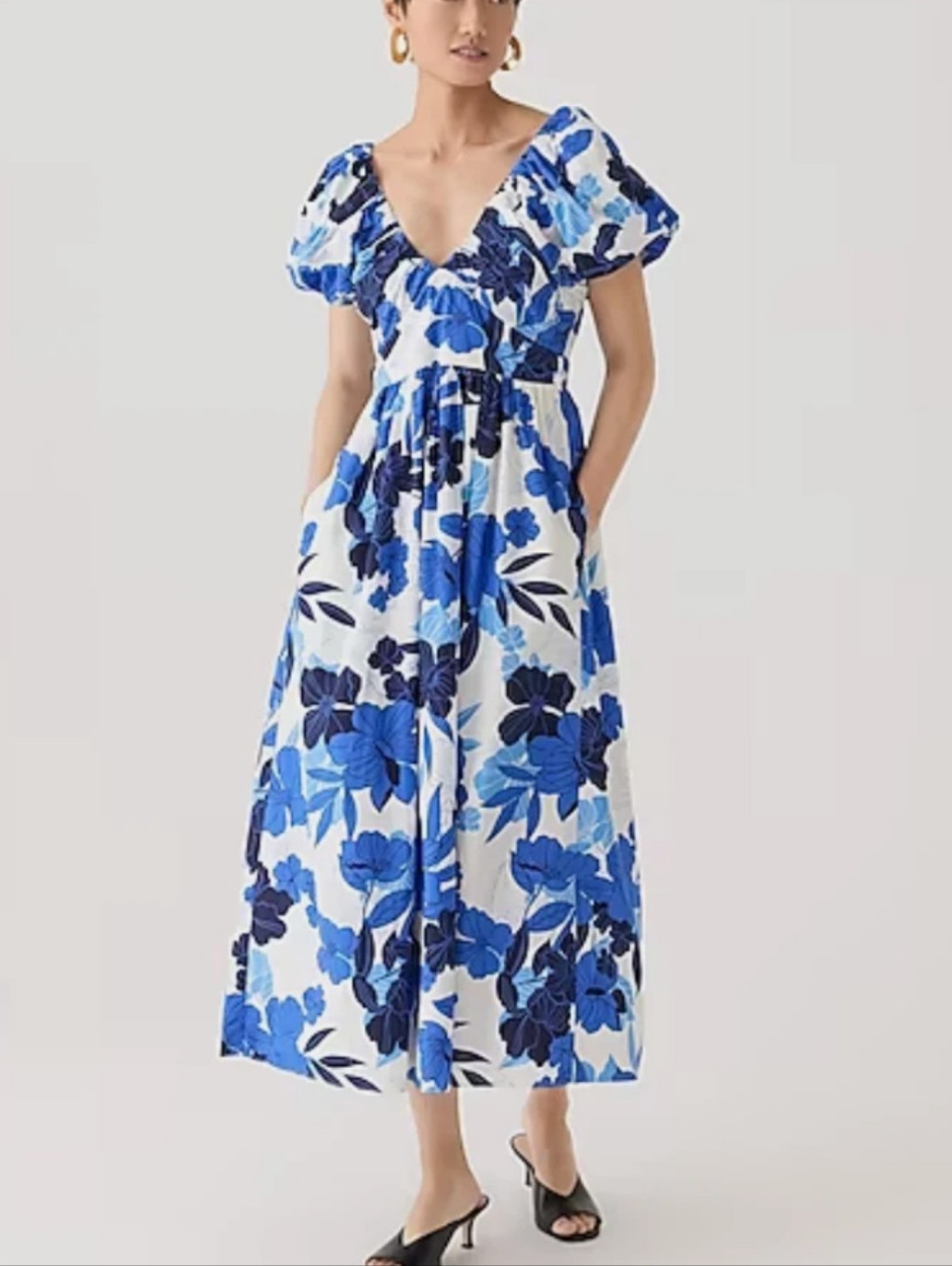 J.Crew Floral Organic Cotton Dress Size 2.